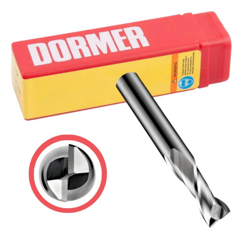 Fresa De Topo 10mm 2 Cortes Metal Duro 45hrc S90210.0 Dormer