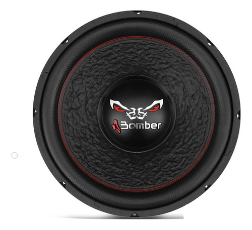Subwoofer Bomber Bicho Papão 15'' 800w Rms 4 X 4 Ohms 15 Pol Cor Preto