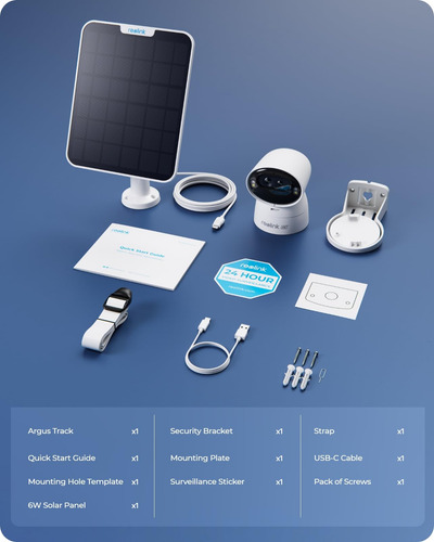 Cámara De Seguridad Reolink Argus Track 4k Ptz Solar Con Pan