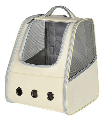 C-w Ventilar Pet Carrier Mochila Bolsa De Viaje Beige