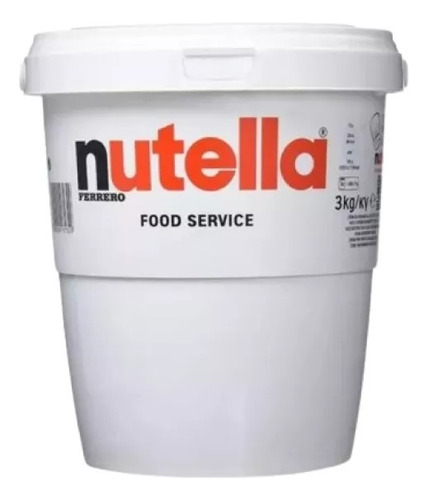 Nutella Pasta De Avellanas En Pote De 3kg X 4 Unidades