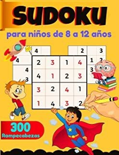 Sudoku Para Niños De 8 A 12 Años, 300 Rompecabezas: Li Lmz1