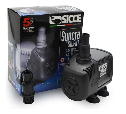 Sicce Syncra, Silent 1.5 Bomba Multiusos, Disenada Para Agua