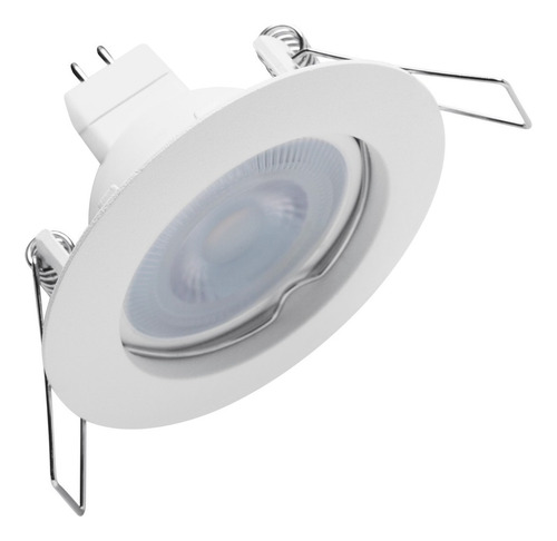 Lampara Spot Led Empotrable En Techo Plafón 35w (5w) Luz Cálida 3000 K Color Blanco Ring Illux Th-4219