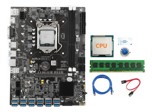 Placa Base Para Minería U75 Usb-btc, 4 Gb De Ram Ddr3, Venti