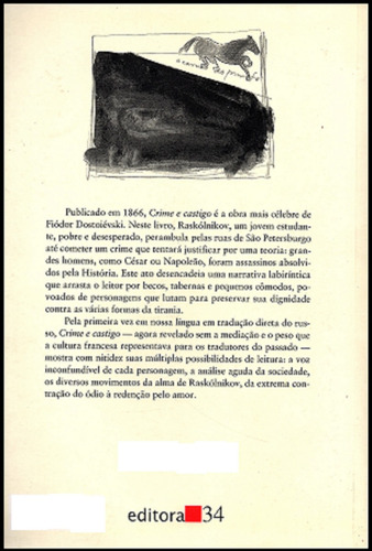 Crime E Castigo - De Fiódor Dostoiévski, Pela Editora 34 (2019)