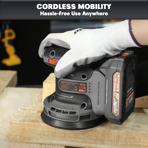 Lijadora Orbital Aleatoria 20v Brushless 5 Plg C Bate Mellif Gris Oscuro 60