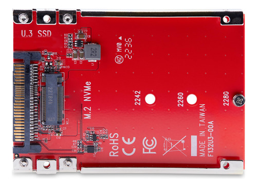 Adaptador Startech.com M.2 A U.3 Para Ssd M.2 Nvme De 2,5 Pu
