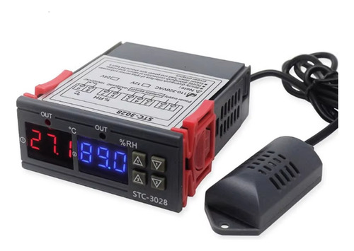 Termostato Digital Stc-3028, 12 V, Termómetro Higrómetro Tem