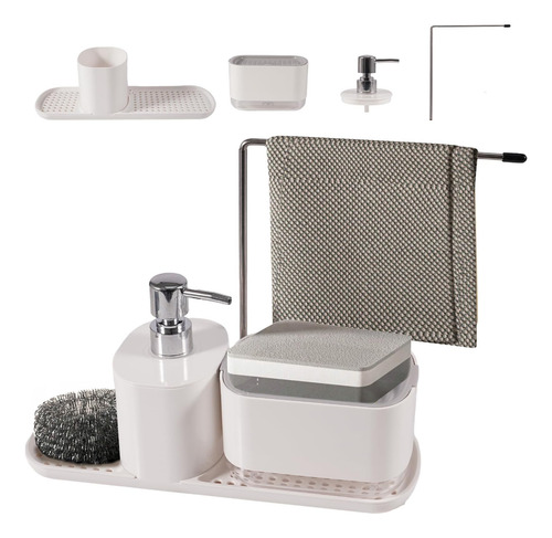 Dispensador De Sabão Em Pó - Base Antiderrapante, Conjunto