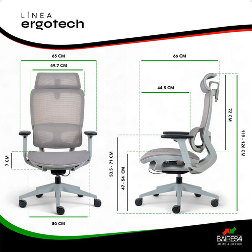 Silla Para Escritorio Mesh Premium Oficina Ergonomica Ergot