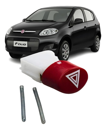 Botão Reparo Pisca Alerta Vermelho Fiat Palio 100185355