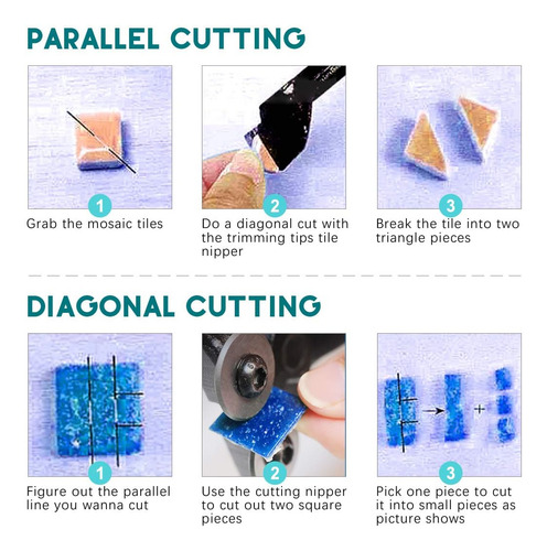Herramientas De Mosaico Sweet, 9 Piezas, Para Principiantes