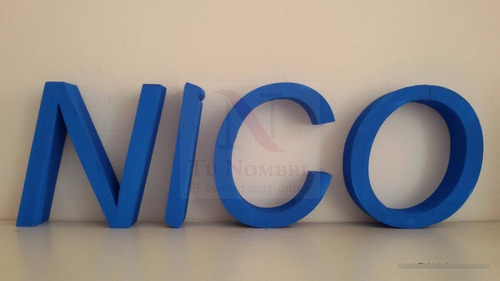 Letras Corporeas Polyfan 10 Cm Pintadas Belgrano Candy Ba