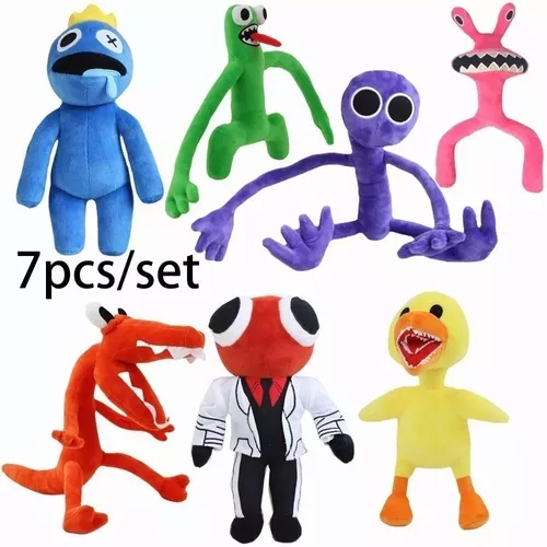 Hobby Roblox Rainbow Friends Juguetes De Peluche Coloridos Azul Amarillo  Verde Morado Naranja Muñecas Regalo Para Niños