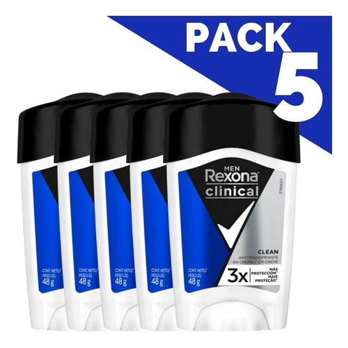 Rexona Clinical Men Pack 5 Unid