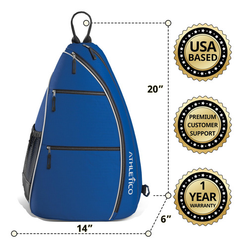 Mochila Cruzada Para Pickleball Y Viajes Unisex