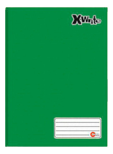 Caderno Brochurão X-write Verde 96 Folhas 1 Matéria Máxima