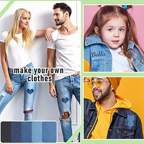 O Parches De Mezclilla De Hierro Para Jeans, Kit De Parches