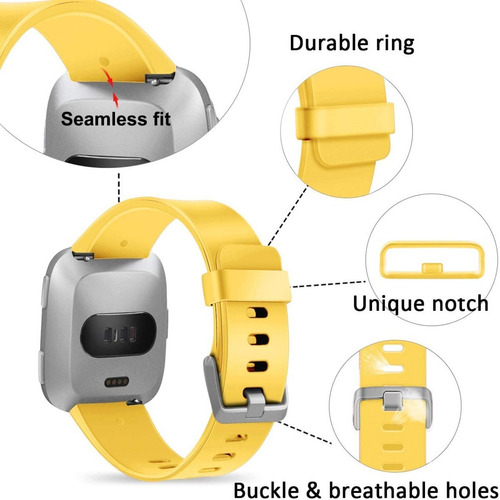 Imagen 2 de 8 de 3 Mallas De Reloj Fitbit Versa 1 O 2 Talle Small Peq.