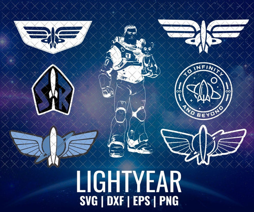 Kit Digital Lightyear Png Svg + Insignias Png Svg Dxf Eps