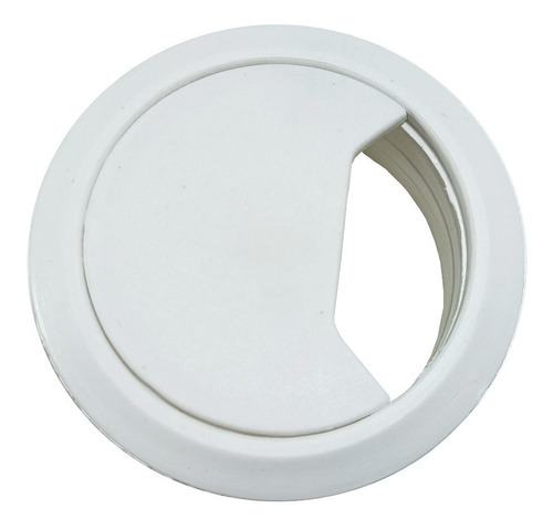 Pasacable Redondo Blanco 60mm Tapa Desmontable X 10 U.