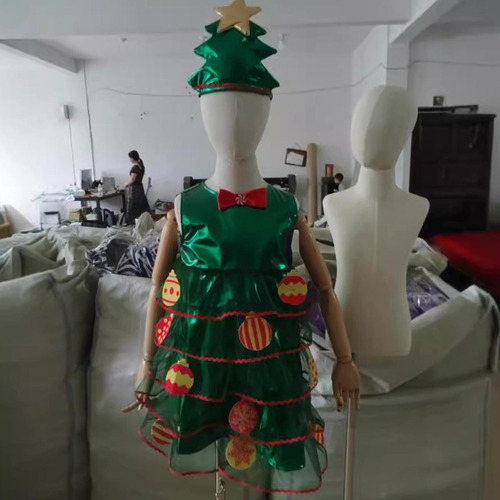 Vestido De Árvore De Natal Infantil Com Conjunto De 90 Cm