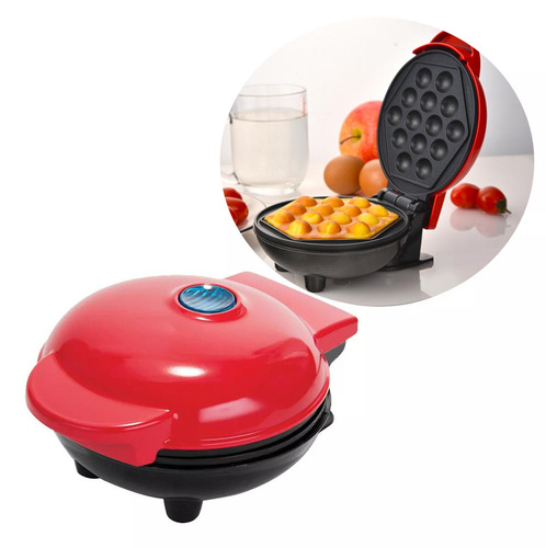 Waflera Mini Maquina Waffles Pequeña Redonda Hacer Desayunos
