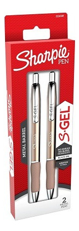 Sharpie® Pen S·gel. Tinta Negra. Punta Media (0.7 Mm). 2 Und