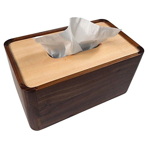 Lombard Maple And Walnut Wood Large Deluxe Tissue Paper...