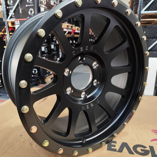 Roda Diesel Off Road Aro 18 Tala 9 - 6x139.7 Offset 0 Cor Preto