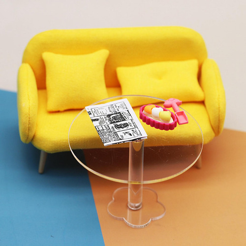 Mesa De Casa De Muñecas En Miniatura, Muebles 1/12, Adornos