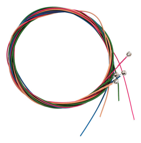 Juego De 4 Cuerdas De Colores Para Bajo Eléctrico, Acero Ino