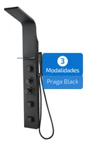 Comprar Femmto griferia Praga panel de ducha escocesa con hidromasaje 3 Jets Monomando con duchador color negro