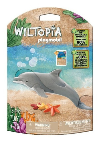 Figuras Para Armar Playmobil Wiltopia Delfín 5 Piezas 3