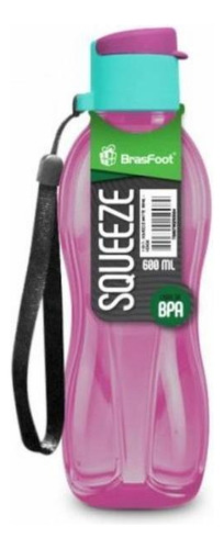 Squeeze Matte 600ml - Rosa Translucido