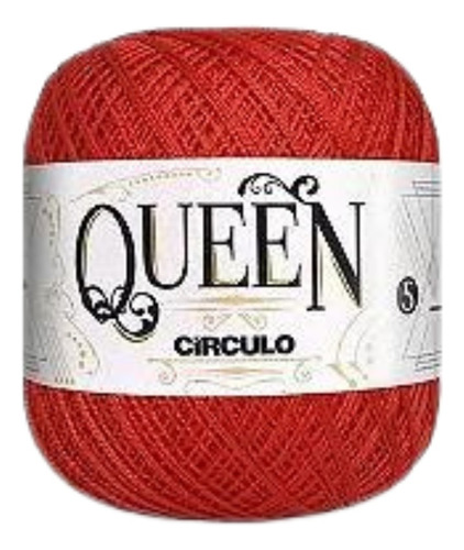 Fio Queen 5 Círculo - Tex 236 - 424m - 100g - Crochê Cor Vermelho Círculo