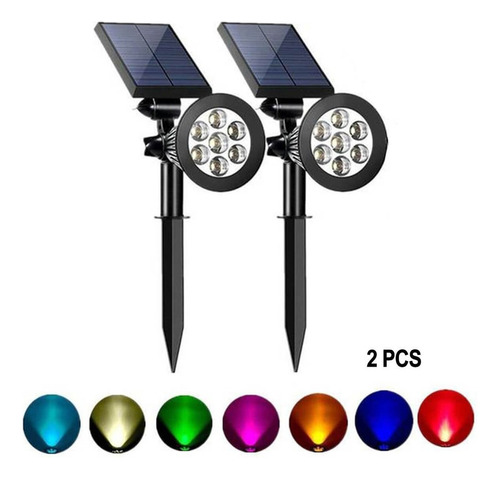 Qw1 Lampara Solar Exterior Led Jardin Estacas Colgantes