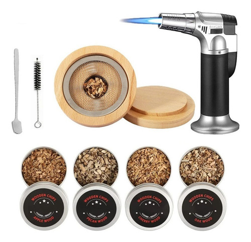 . . Kit De Cóctel Ahumado Con Astillas De Madera Con