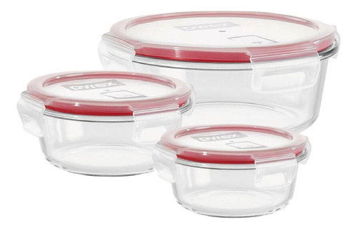 Hermetico Pyrex X3 Redondo Easy Vent Freezer Microondas