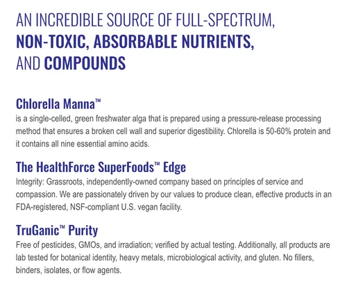 Healthforce Superfoods Chlorella Manna - Vegantabs 1200