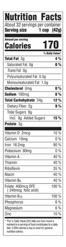 Cereal Honey Bunches Oats 1.36kg