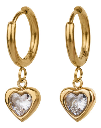 Aretes Acero Inoxidable, Mujer San Valentín Luckyly