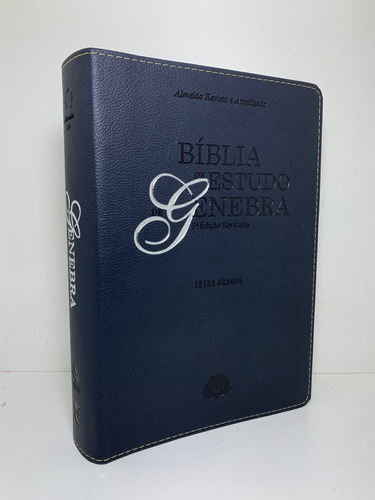 Bíblia De Estudo De Genebra - Azul