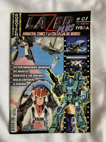 Revista Comic Manga Lazer N 1 Plus Robotech (Usado)