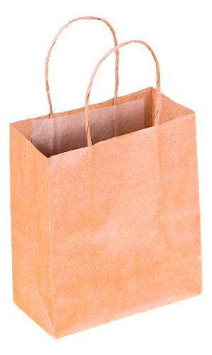 Sacola De Papel 15x7,5x17 Cm 100 Unid Kraft Monolúcido Mini
