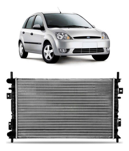 Radiador Fiesta 2003 A 2010 1.0/1.6 Com Ou Sem Ar Manual