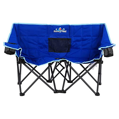 Silla Plegable Doble Niños, Sillas De Camping Portáti...