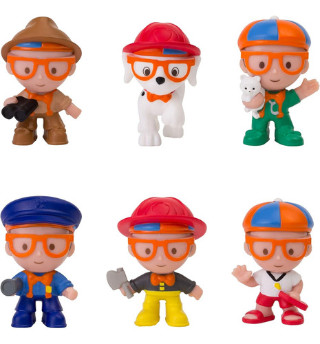 Blippi Mini Heroes Squishables Mystery 6 Pack Juguetes