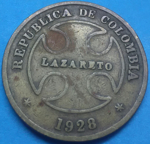Colombia Lazareto 50 Centavos 1928